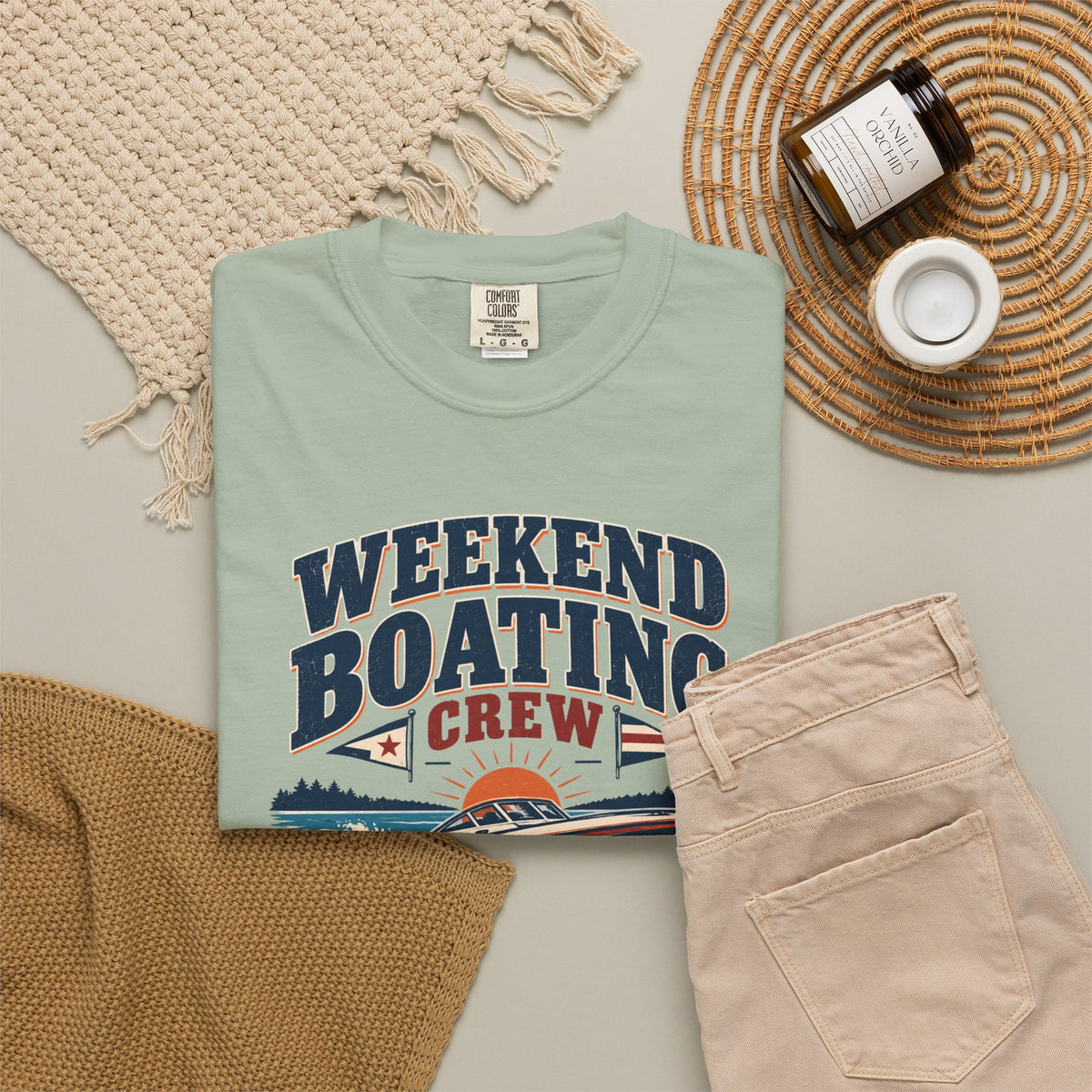 Weekend Boating Crew T-shirt