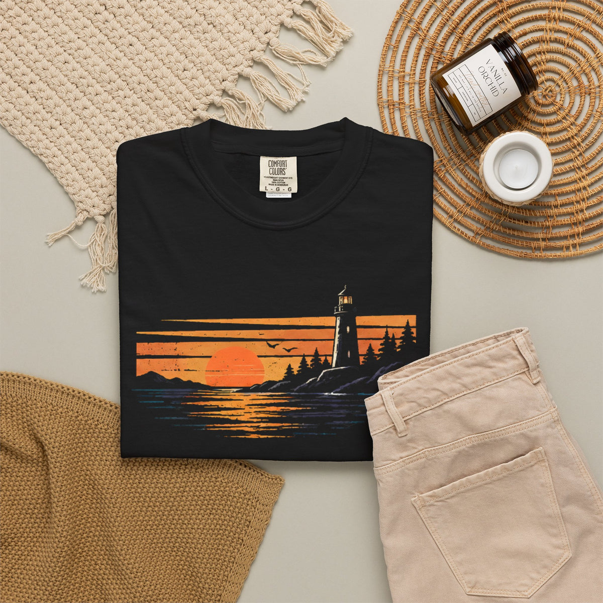Sunset Lighthouse T-shirt