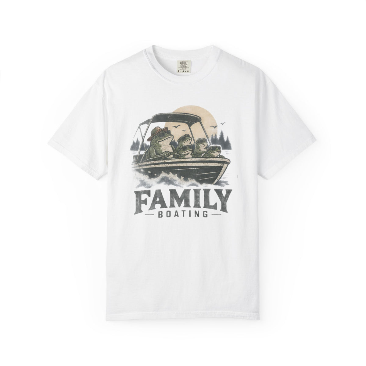 Frog Family Boating T-shirt