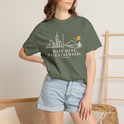 Half Here Half Elsewhere T-shirt