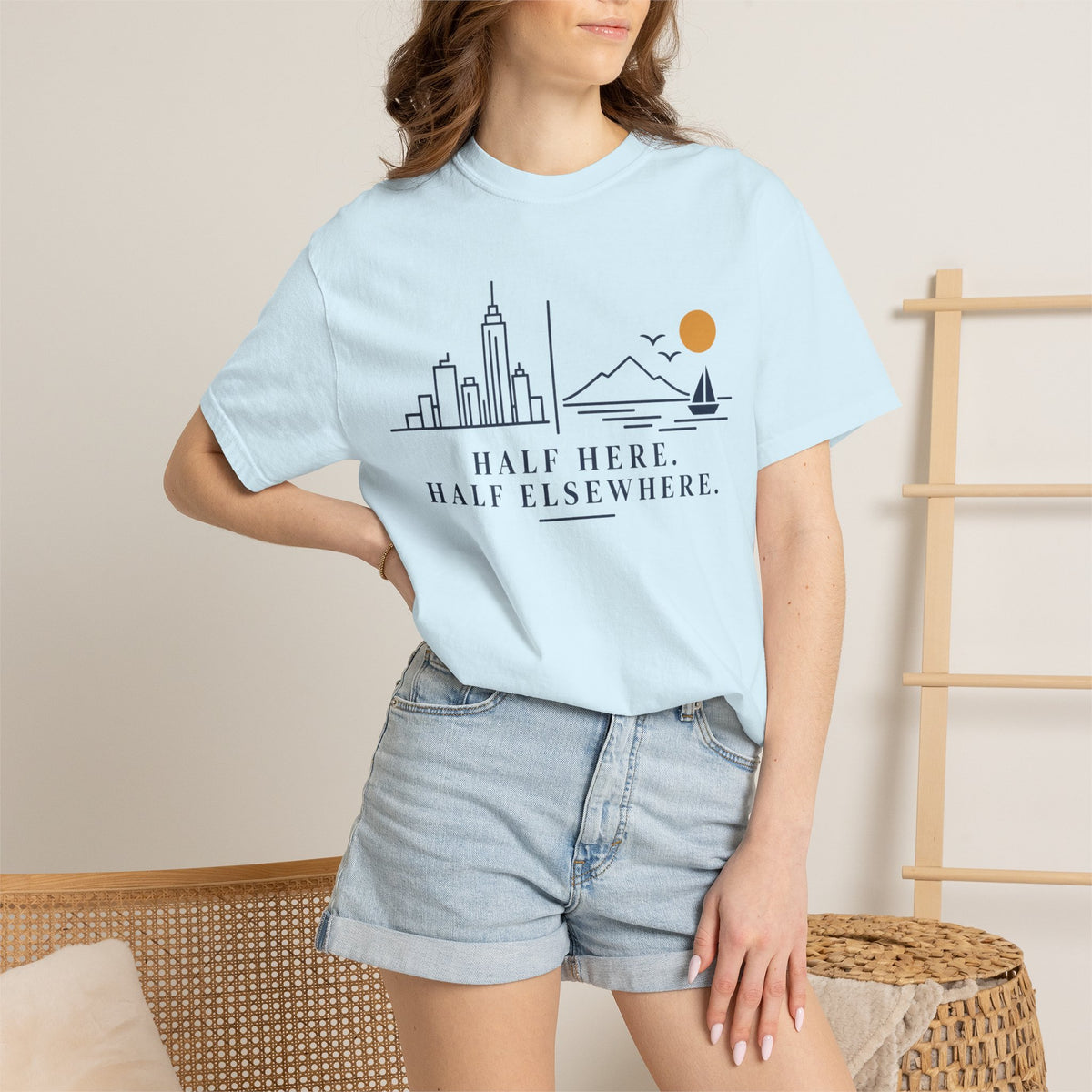 Half Here Half Elsewhere T-shirt