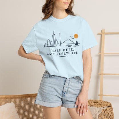 Half Here Half Elsewhere T-shirt