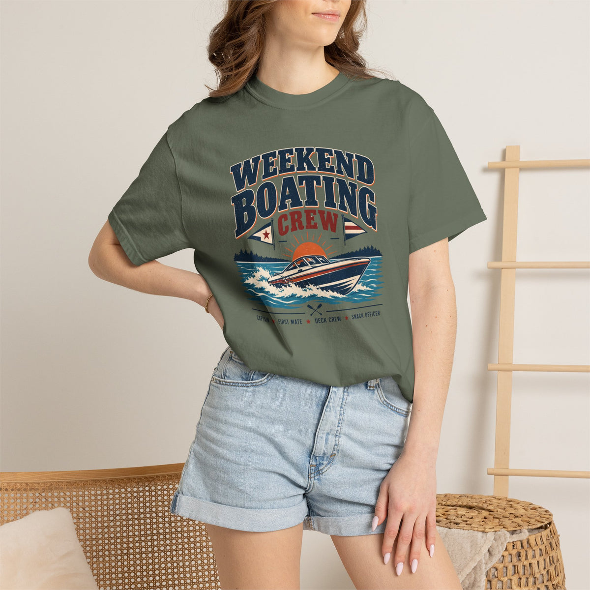 Weekend Boating Crew T-shirt