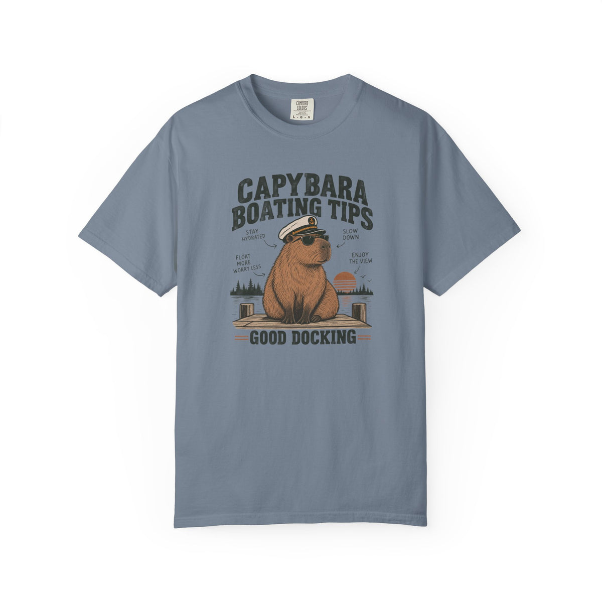 Capybara Boating Tips T-shirt