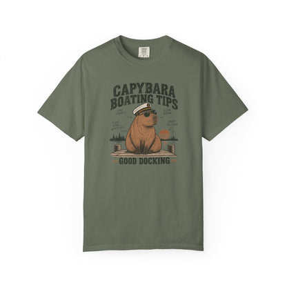 Capybara Boating Tips T-shirt