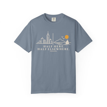 Half Here Half Elsewhere T-shirt