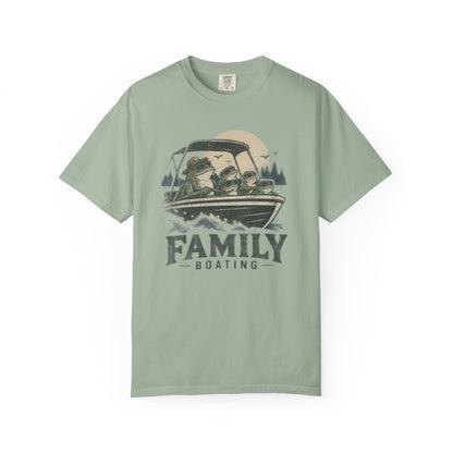 Frog Family Boating T-shirt