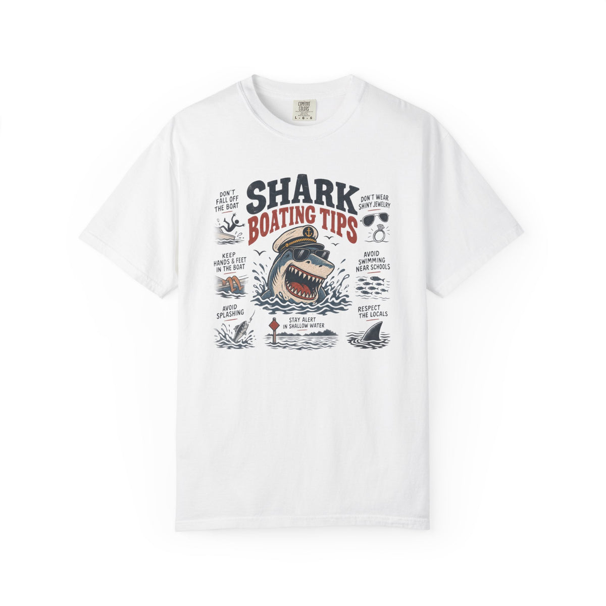 Shark Boating Tips T-shirt