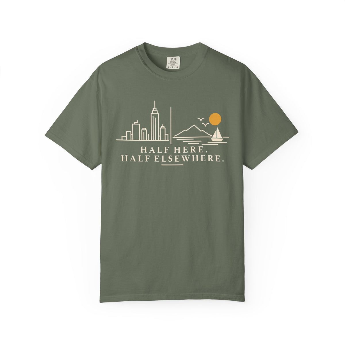 Half Here Half Elsewhere T-shirt