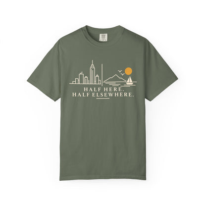 Half Here Half Elsewhere T-shirt