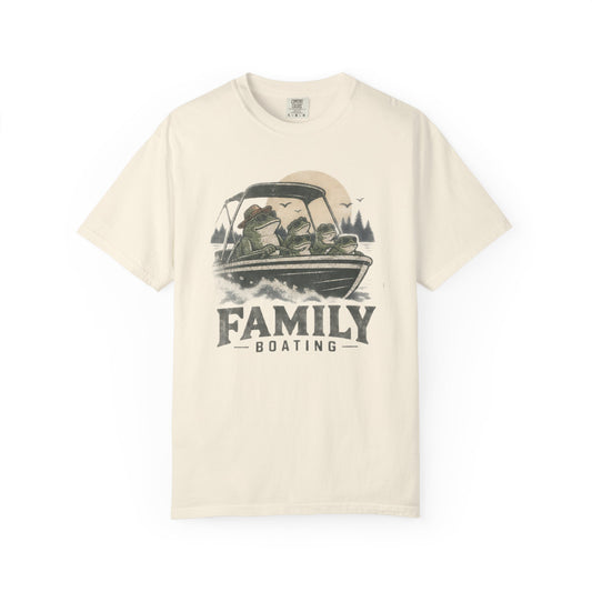 Frog Family Boating T-shirt