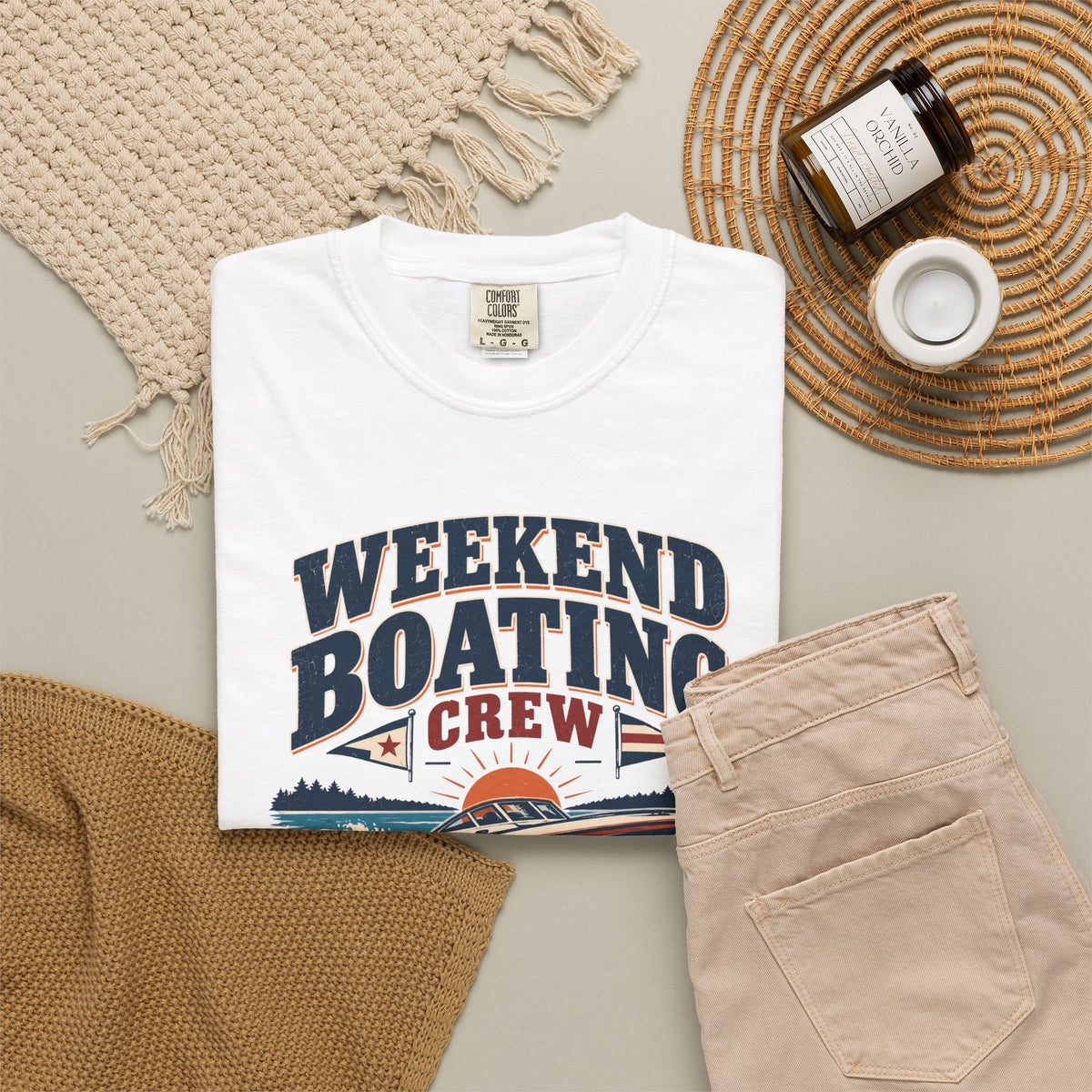 Weekend Boating Crew T-shirt