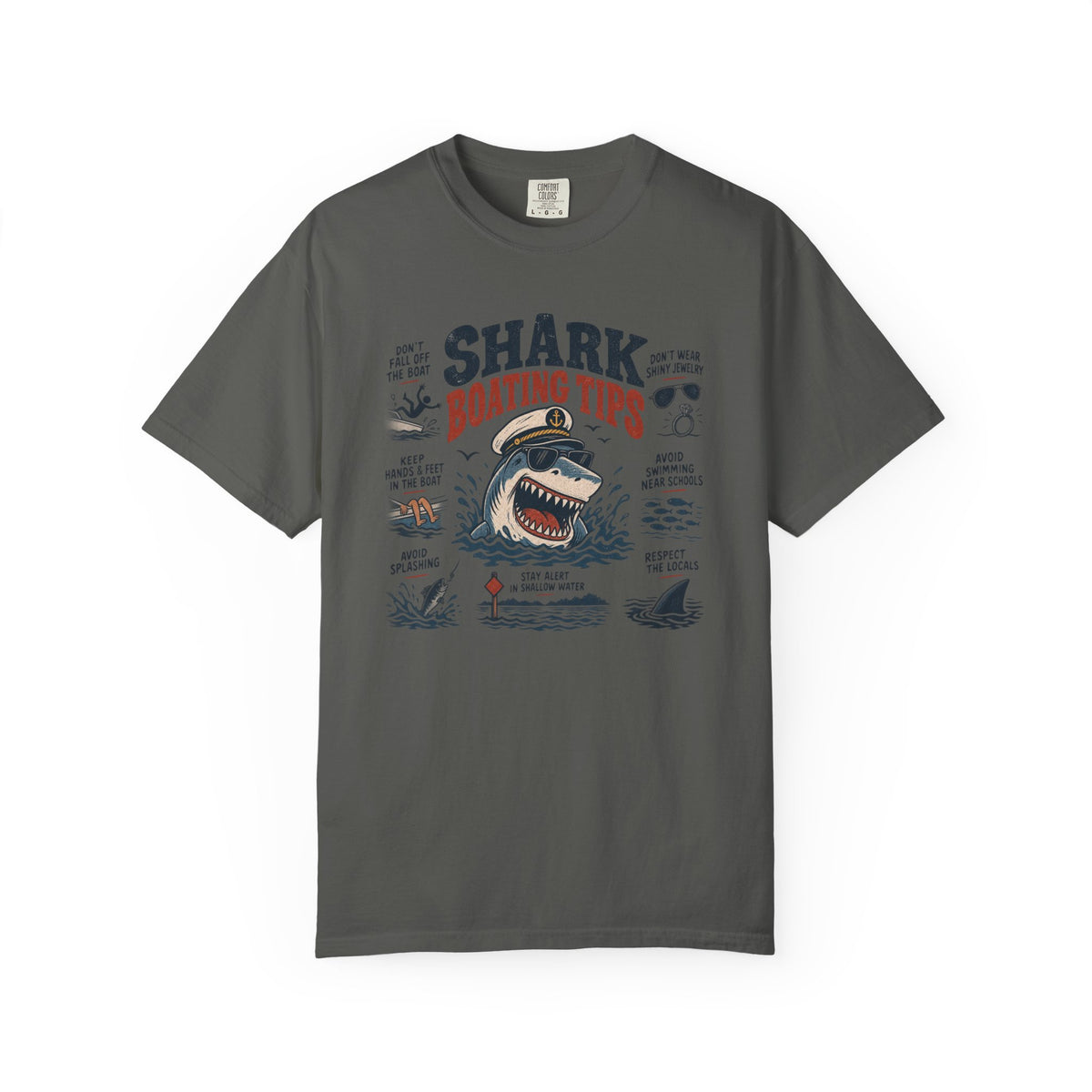 Shark Boating Tips T-shirt