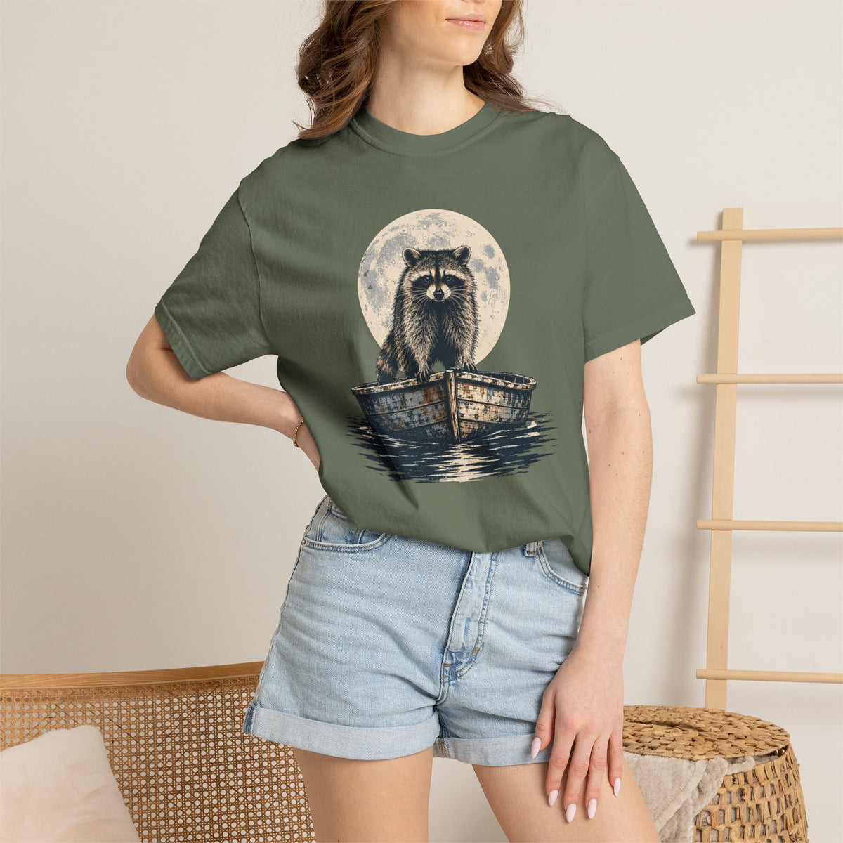 Boating Racoon T-shirt