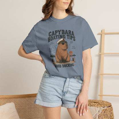 Capybara Boating Tips T-shirt