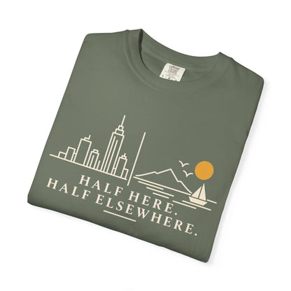 Half Here Half Elsewhere T-shirt
