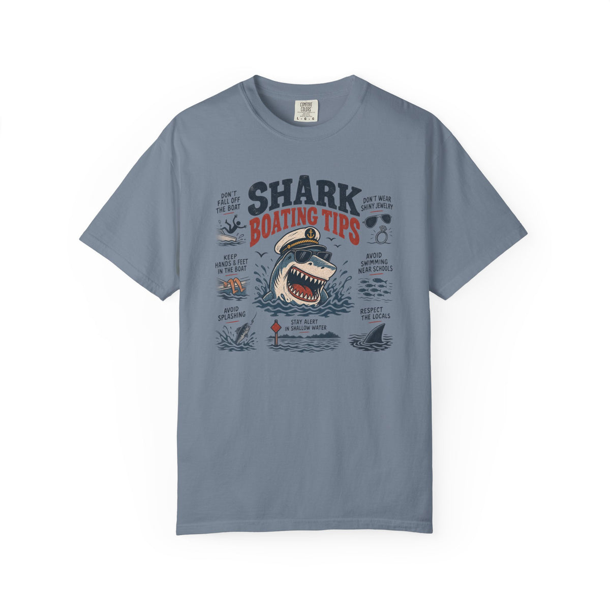 Shark Boating Tips T-shirt