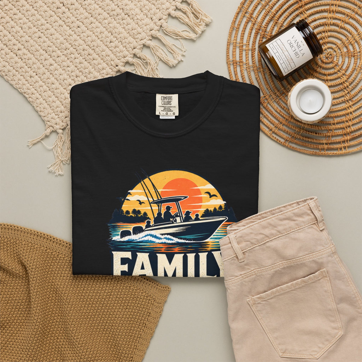 Family Boating Badge T-shirt