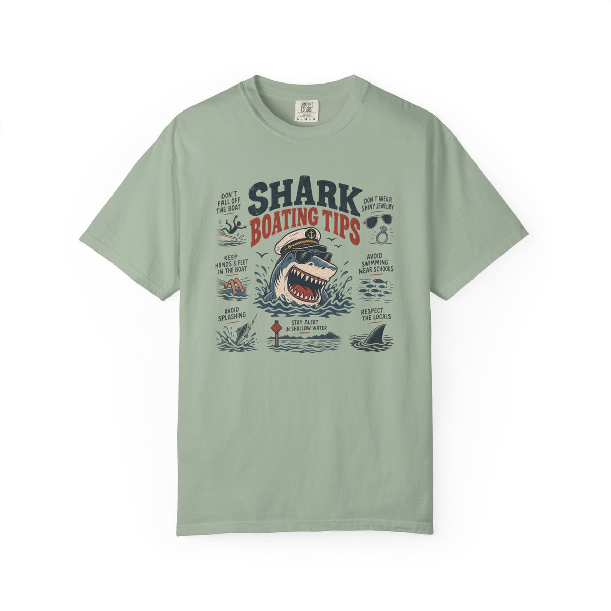 Shark Boating Tips T-shirt