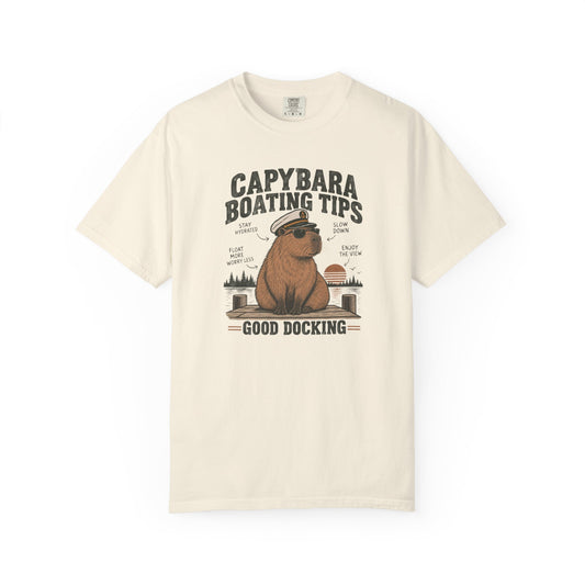 Capybara Boating Tips T-shirt