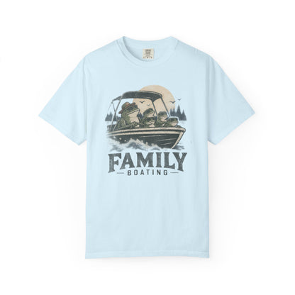 Frog Family Boating T-shirt