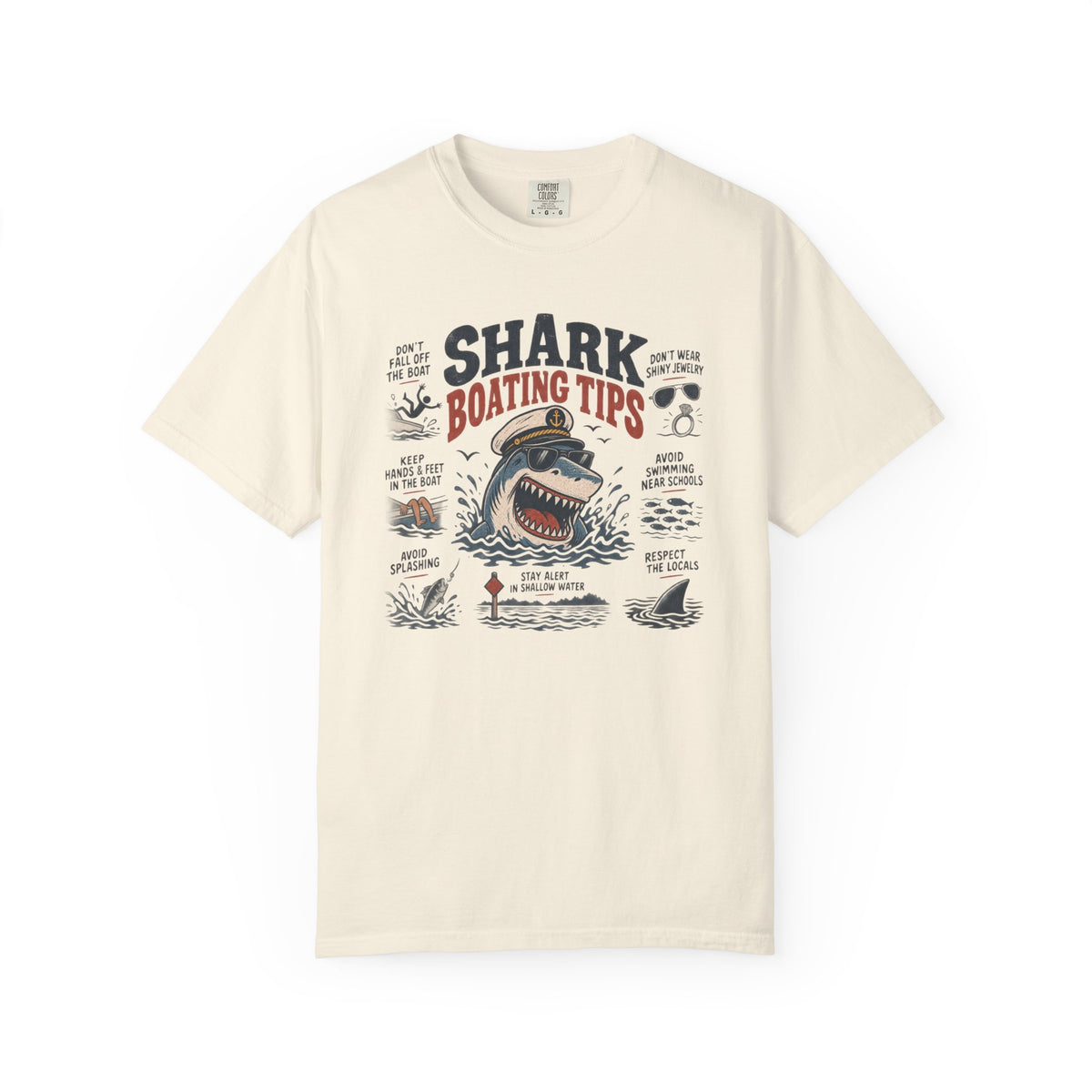 Shark Boating Tips T-shirt