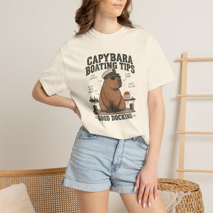 Capybara Boating Tips T-shirt