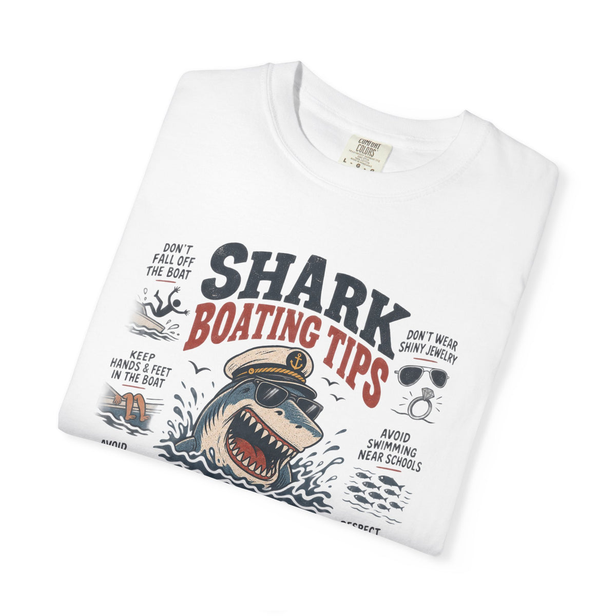 Shark Boating Tips T-shirt