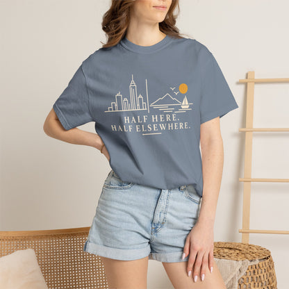 Half Here Half Elsewhere T-shirt