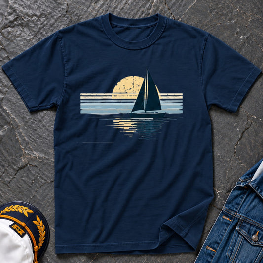 Sunset Sailing T-shirt__Navy__Navy
