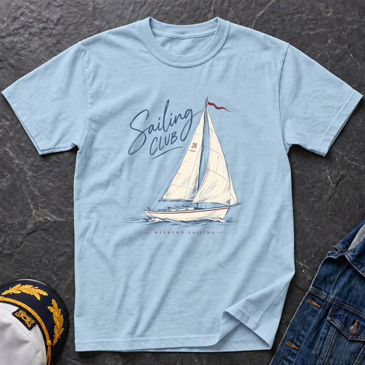 Weekend Sailing Club T-shirt__Chambray__Chambray